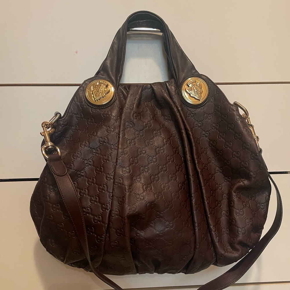 Gucci Brown hysteria Hobo